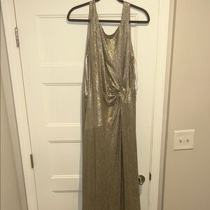 Calvin Klein Gold Wedding Dress